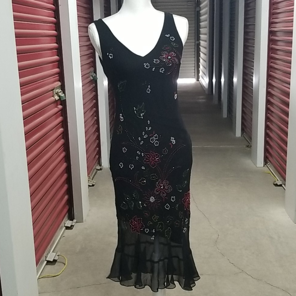 Sue Wong Beaded Cocktail Dress - Picture 1 of 4